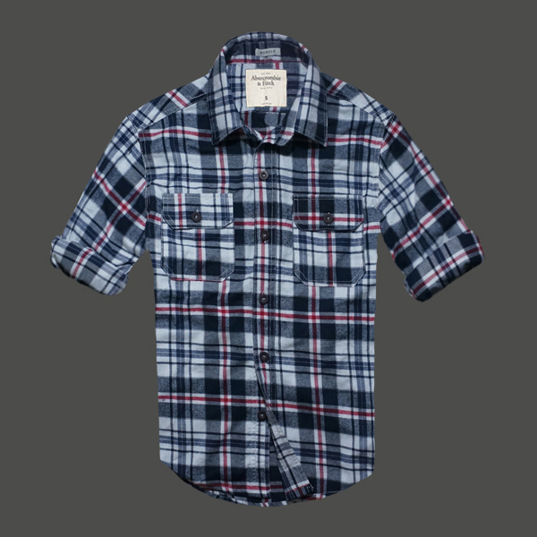 Abercrombie Fitch Hombres Plaid Camisa AF6986